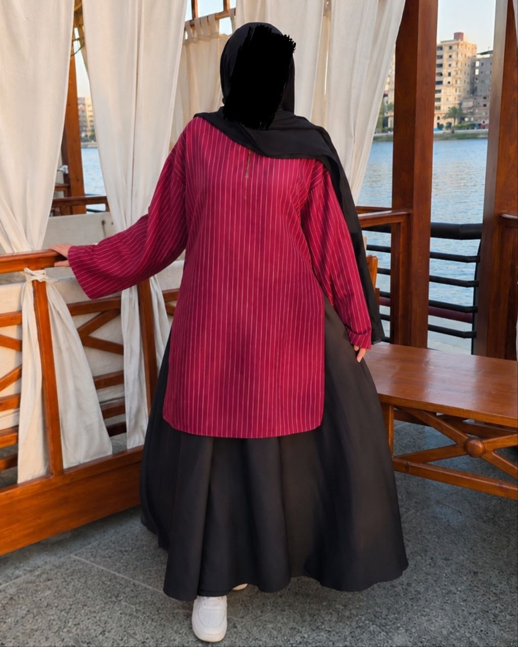سوت كود 32 – تونيك طويل مقلم