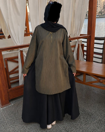 سوت كود 32 – تونيك طويل مقلم